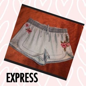 EXPRESS embroidered shorts